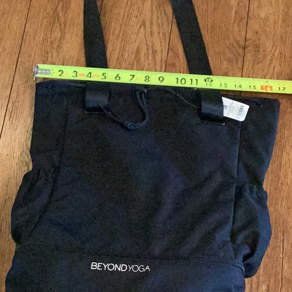 Beyond Yoga black Convertible Backpack, NEW with tags